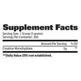 CREATINA MONOHIDRATADA 1000g 200 SERV
