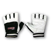 GUANTES DE PIEL BLANCO CON NEGROS (8728-04)