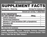 LIPO 6 BLACK ULTRA CONCENTRATE 120 Capsulas