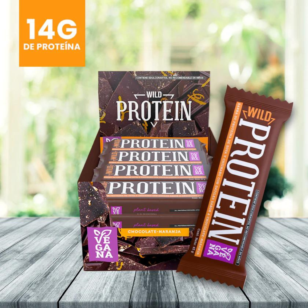 BARRA DE PROTEÍNA VEGANA SABOR CHOCOLATE NARANJA – Monsterfood Mx