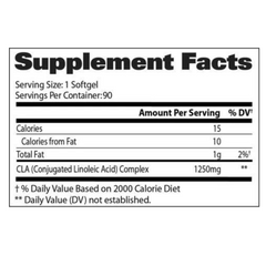 CLA 1250 MG 90 CAPSULAS