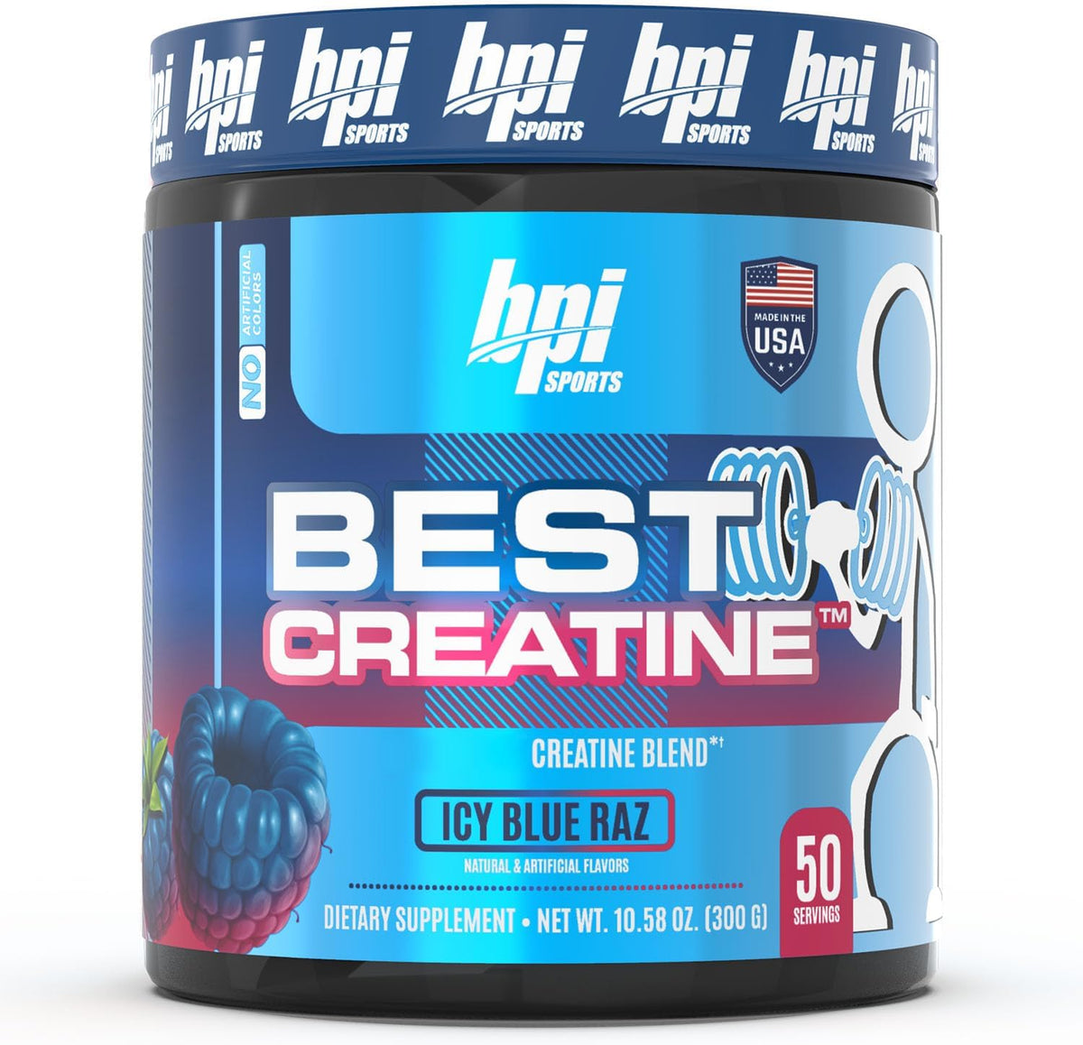 BEST CREATINA MONOHIDRATADA 300g 50 SERV