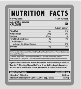 C-BUM Energy drink 12 oz - caja 12 pza.