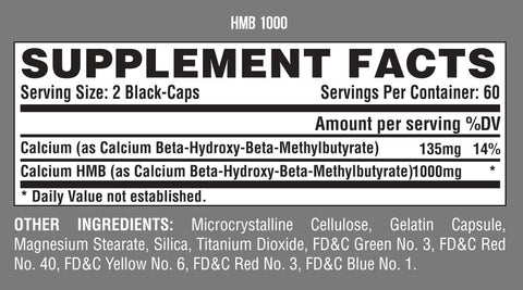 HMB 1000 mg 120  capsulas
