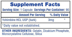 YOHIMBINA HCL 90 CAPS