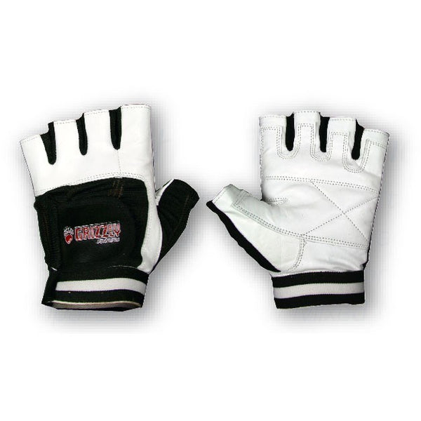 GUANTES DE PIEL BLANCO CON NEGROS (8728-04)