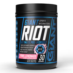 GIANT SPORTS RIOT 6 en 1 ULTIMATE PRE-WORKOUT 30 SERVICIOS