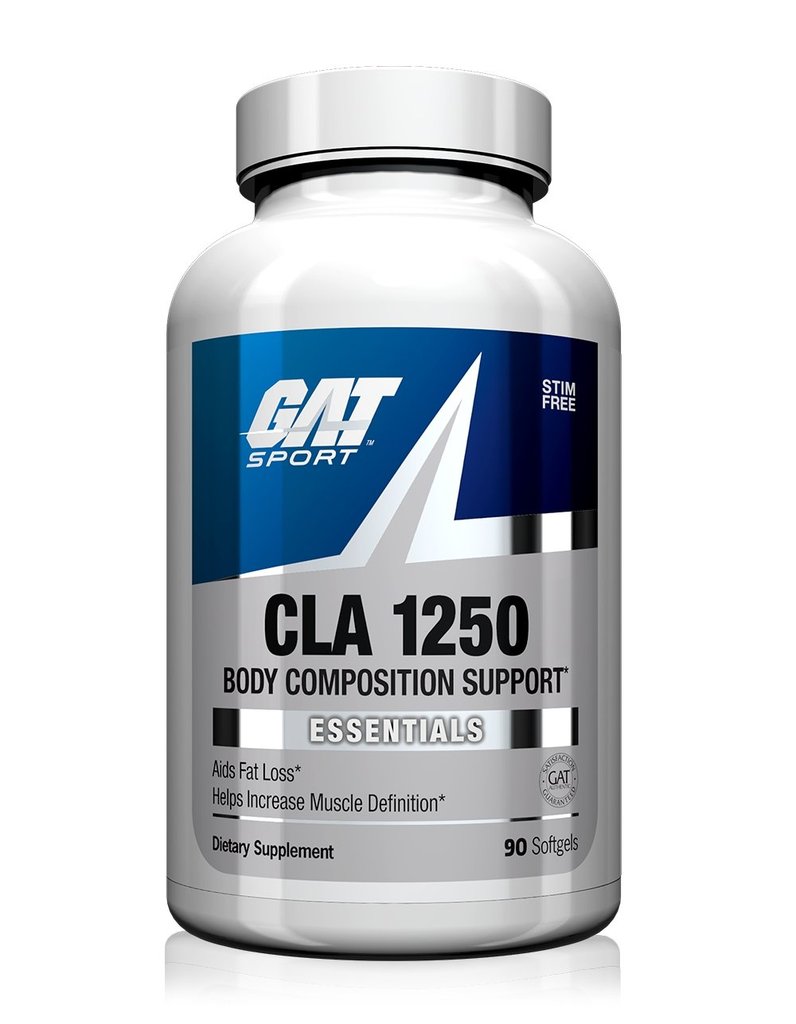 Frasco de producto CLA 1250 de Gat Sport