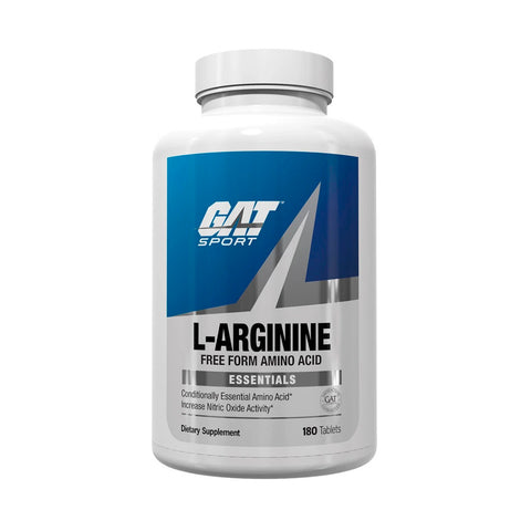 Frasco con tabletas del producto L-Arginine de Gat Sport