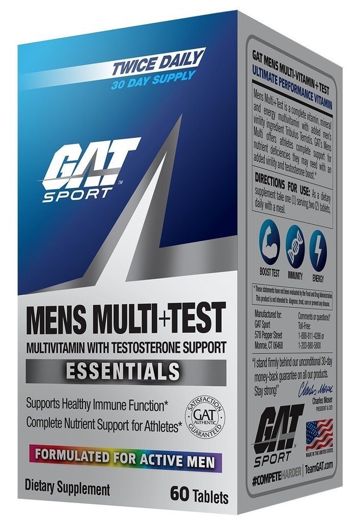 Caja de producto Mens Multi+Test de GAT Sport