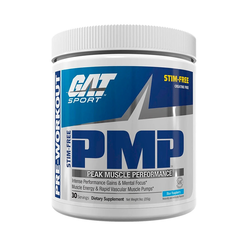 Bote de producto PMP Stim Free de GAT Sport